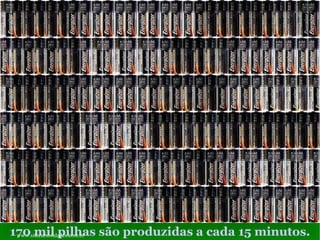 170 mil pilhas são produzidas a cada 15 minutos. www.sitecuriosidades.com.br 