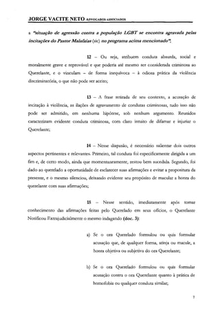 Silas Malafaia se diz ofendido por gays