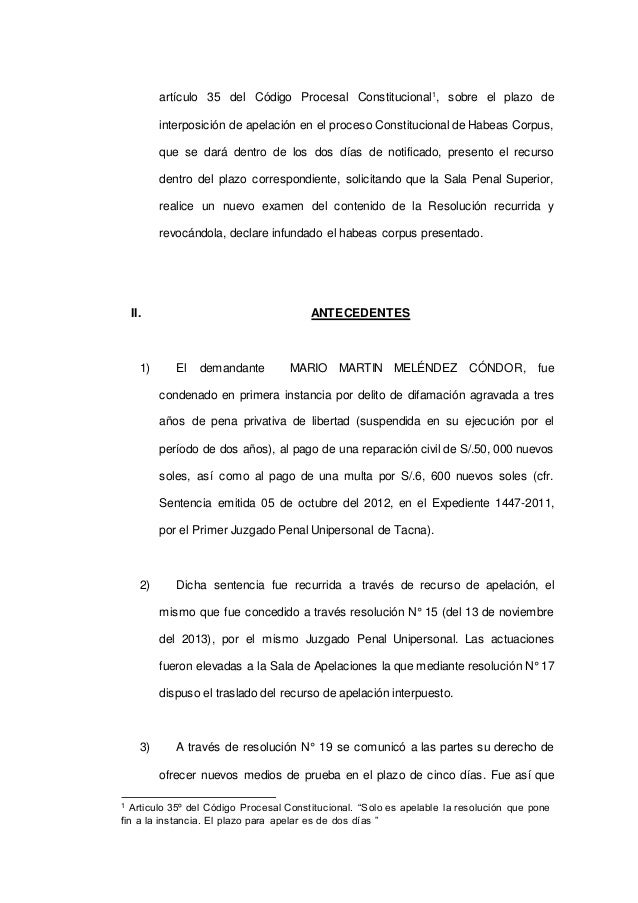 Apelacion habeas corpus