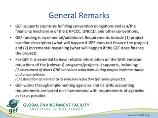 Apel GEF GHG accounting methods requirements Nov 10 2014