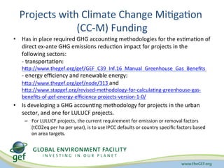 Apel GEF GHG accounting methods requirements Nov 10 2014