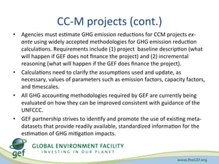 Apel GEF GHG accounting methods requirements Nov 10 2014