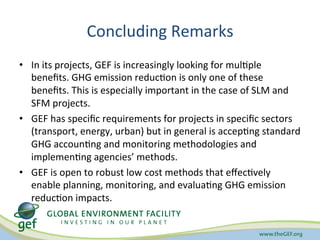 Apel GEF GHG accounting methods requirements Nov 10 2014
