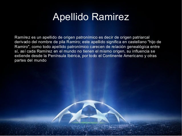 Origen Del Apellido Ramirez En El Mundo