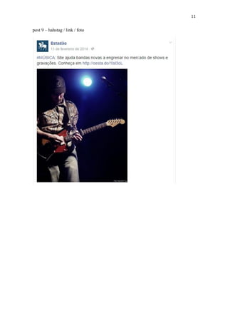 11
post 9 – hahstag / link / foto
 