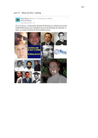 157
post 13 – álbum de fotos / hashtag
 