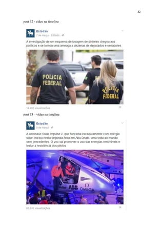 32
post 32 - vídeo na timeline
post 33 – vídeo na timeline
 
