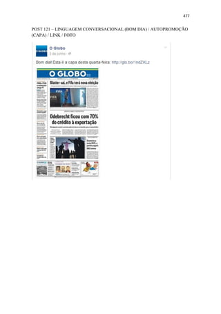 477
POST 121 – LINGUAGEM CONVERSACIONAL (BOM DIA) / AUTOPROMOÇÃO
(CAPA) / LINK / FOTO
 