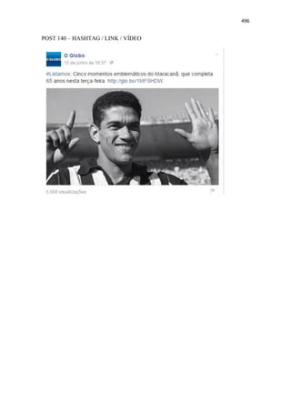 496
POST 140 – HASHTAG / LINK / VÍDEO
 