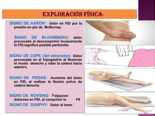 Apendicitis (considerar para el bienestar del sr rvg | PPT
