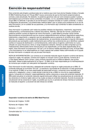 Apendicitis aguda
Exención de
responsabilidad
DISCLAIMER
Exención de responsabilidad
Este contenido está dirigido a profesionales de la medicina que viven fuera de los Estados Unidos y Canadá.
El BMJ Publishing Group Ltd ("Grupo BMJ") busca cerciorarse de que la información proporcionada es
correcta y está actualizada. No obstante, no podemos garantizar esto así como tampoco pueden nuestros
licenciatarios que suministran ciertos contenidos vinculados, o si no, accesibles desde nuestro contenido. El
Grupo BMJ no defiende ni aprueba el uso de fármacos o terapias incluidas en nuestro contenido, ni realiza
el diagnóstico de pacientes. Los profesionales médicos deben usar su propio juicio profesional en el uso de
esta información y en el cuidado de sus pacientes, y la información aquí contenida no debe considerarse un
sustituto de ello.
Esta información no pretende cubrir todos los posibles métodos de diagnóstico, tratamiento, seguimiento,
medicamentos y contraindicaciones o efectos secundarios. Además, este tipo de normas y prácticas en
medicina cambian cuando se dispone de nueva información, y usted debería consultar varias fuentes.
Recomendamos encarecidamente que los usuarios independientemente verifiquen diagnósticos específicos,
tratamientos y seguimiento, y aseguren que son apropiados para su paciente en el ámbito de su región.
Además, con respecto a la prescripción de medicamentos, se recomienda comprobar la hoja de información
del producto que acompaña a cada medicamento para verificar las condiciones de uso e identificar cualquier
cambio en la pauta de dosificación o contraindicaciones, sobre todo si el agente a administrar es nuevo,
utilizado con poca frecuencia o tiene un rango terapéutico estrecho. Siempre se debe comprobar que los
medicamentos referenciados tienen licencia para el uso especificado y en las dosis especificadas de su
región. Esta información se proporciona "tal cual" y en la máxima medida permitida por la ley, el Grupo BMJ
y sus licenciatarios no se responsabilizan en ningún aspecto del cuidado médico administrado con la ayuda
de esta información o cualquier otro uso de esta información.
NOTA DE INTERPRETACIÓN: Los números en el contenido traducido siguen el patrón numérico del idioma
original en inglés. Por ejemplo, números de 4 dígitos no incluyen coma o punto decimal; números de 5
o más dígitos deberán incluir comas; y para números menores que la unidad se deberán usar puntos
decimales. Véase la tabla explicativa en la Figura 1. El BMJ no se hace responsable por la malinterpretación
de números que cumplen con este patrón de separador numérico.
Esta información ha sido traducida y adaptada del contenido original en inglés producido por el BMJ. El
contenido traducido se suministra "tal cual". La exactitud o rigurosidad de la traducción no está garantizada
ni es implícita. El BMJ no se hace responsable de potenciales errores u omisiones como resultado de la
traducción y adaptación u otros, y hasta donde lo permita la ley, el BMJ no incurrirá en responsabilidad
alguna, incluyendo sin limitación, responsabilidad por daños y perjuicios a causa del contenido traducido. El
BMJ podrá actualizar el contenido traducido regularmente para reflejar las actualizaciones de contenido de
las versiones en el idioma inglés nativo en las cuales se basa el contenido traducido. Durante el proceso de
actualización de las versiones en inglés, es posible que ocurra un periodo de retraso mientras el contenido
es traducido al español. La duración de este retraso es variable.
Separador numérico de estilo de BMJ Best Practice
Números de 5 dígitos: 10,000
Números de 4 dígitos: 1000
Números < 1: 0.25
Consulte todos los Términos y Condiciones en nuestra página web.
Contáctenos
44 Esta versión en PDF de la monografía de BMJ Best Practice está basada en la
versión disponible en el sitio web actualizada por última vez en: May 01, 2020.
Las monografías de BMJ Best Practice son actualizadas regularmente y la versión más reciente
disponible para cada monografía puede consultarse en bestpractice.bmj.com . La utilización de este
contenido está sujeta a nuestra declaración de exoneración de responsabilidad (. La utilización de este
contenido está sujeta a nuestra ) . © BMJ Publishing Group Ltd 2020. Todos los derechos reservados.
 