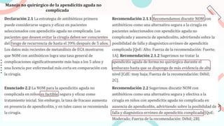 Manejo no quirúrgico de la apendicitis aguda no
complicada
 