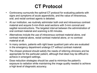 Apendicitis CT atypical Radiologia e Imagen | PPTX
