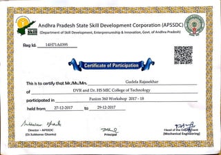 Andhra Pradesh State Skill Development Corporation (APSSDC)