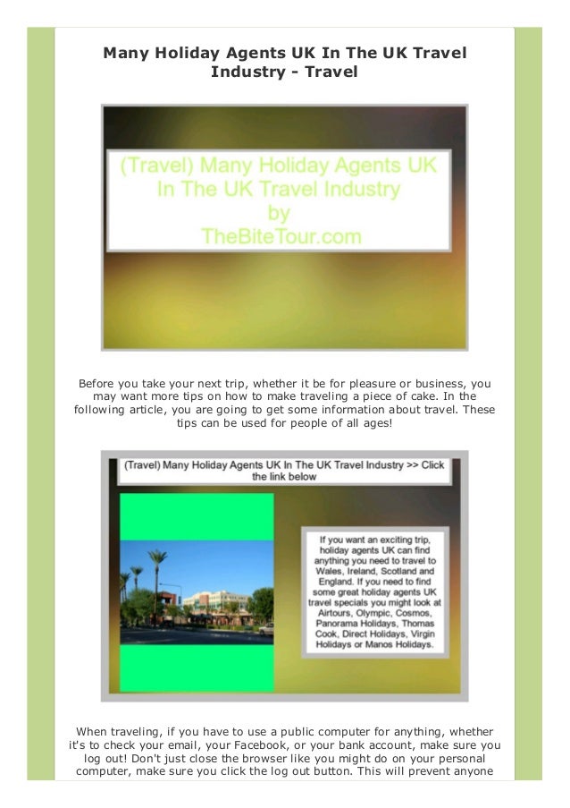 Best Travel Guide Books Many Holiday Agents UK In The UK Travel Industry