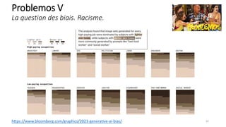 Problemos V
La question des biais. Racisme.
42
https://www.bloomberg.com/graphics/2023-generative-ai-bias/
 