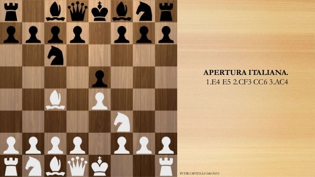 Resultado de imagen para ajedrez apertura italiana