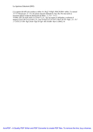 Apertura zukertort (d05) | PDF