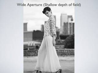 Wide Aperture (Shallow depth of field)
 