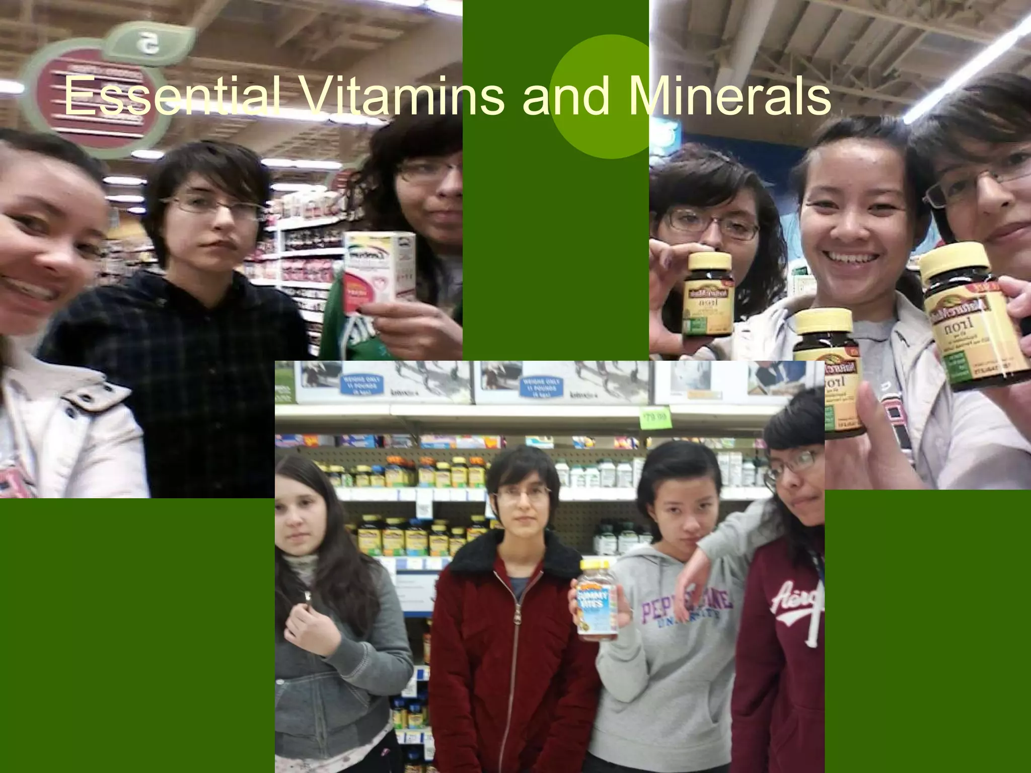 Essential Vitamins and Minerals 