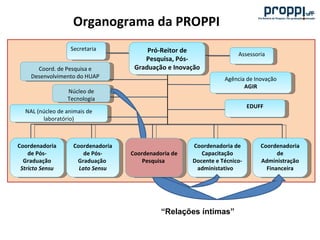 A pesquisa na uff e os programas da proppi