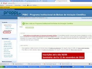 A pesquisa na uff e os programas da proppi
