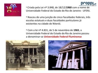 A pesquisa na uff e os programas da proppi