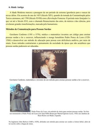 A pessoa com deficiência e sua relação com a história da humanidade | DOC
