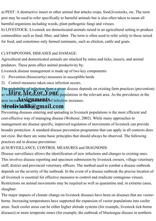 a) PEST A destructive insect or other animal that attacks crops, fo.pdf