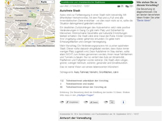 Seite 17Landeshauptstadt München Referat für Stadtplanung und Bauordnung | München MitDenken! | Dr. Andreas Peter | 24.09.2013
München MitDenken! - Online-Diskussion 16.4.-11.5.'12
 