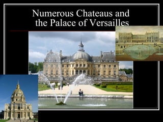 Numerous Chateaus and
the Palace of Versailles

 