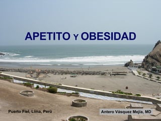 APETITO  Y  OBESIDAD Puerto Fiel, Lima, Perú Antero Vásquez Mejía, MD 