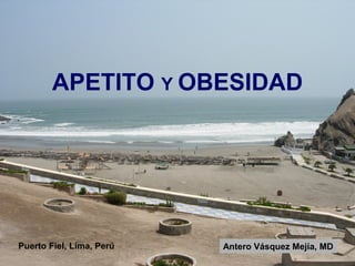 APETITO Y OBESIDAD

Puerto Fiel, Lima, Perú

Antero Vásquez Mejía, MD

 