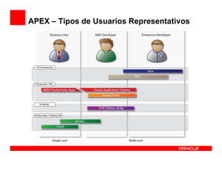APEX – Tipos de Usuarios Representativos
 