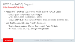 Oracle APEX 18.1 New Features | PDF