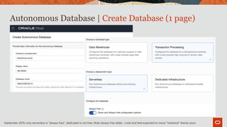 Oracle APEX, Oracle Autonomous Database, Always Free Oracle Cloud ...