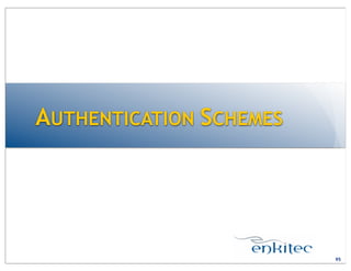 AUTHENTICATION SCHEMES
95
 