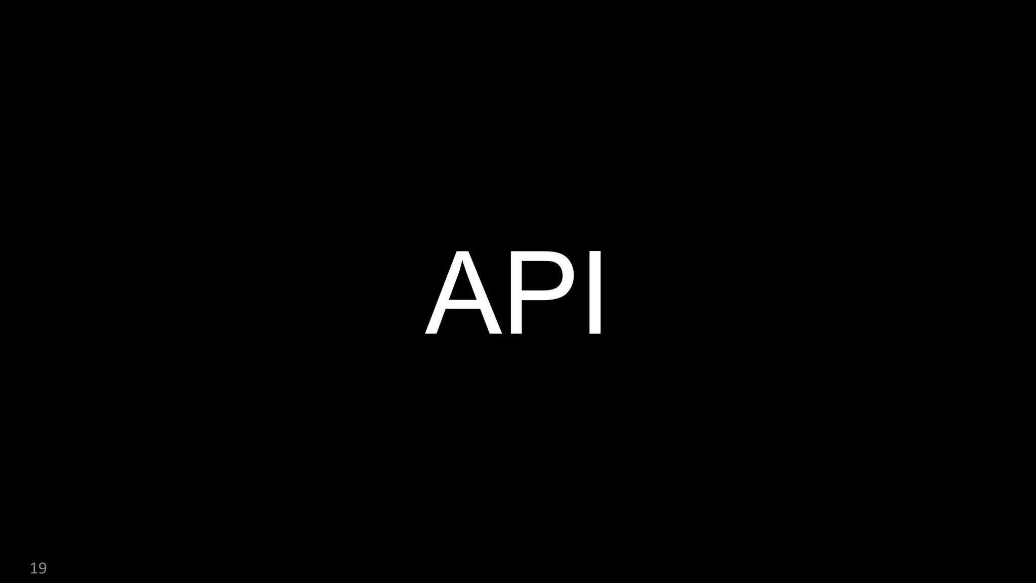 API
19
 