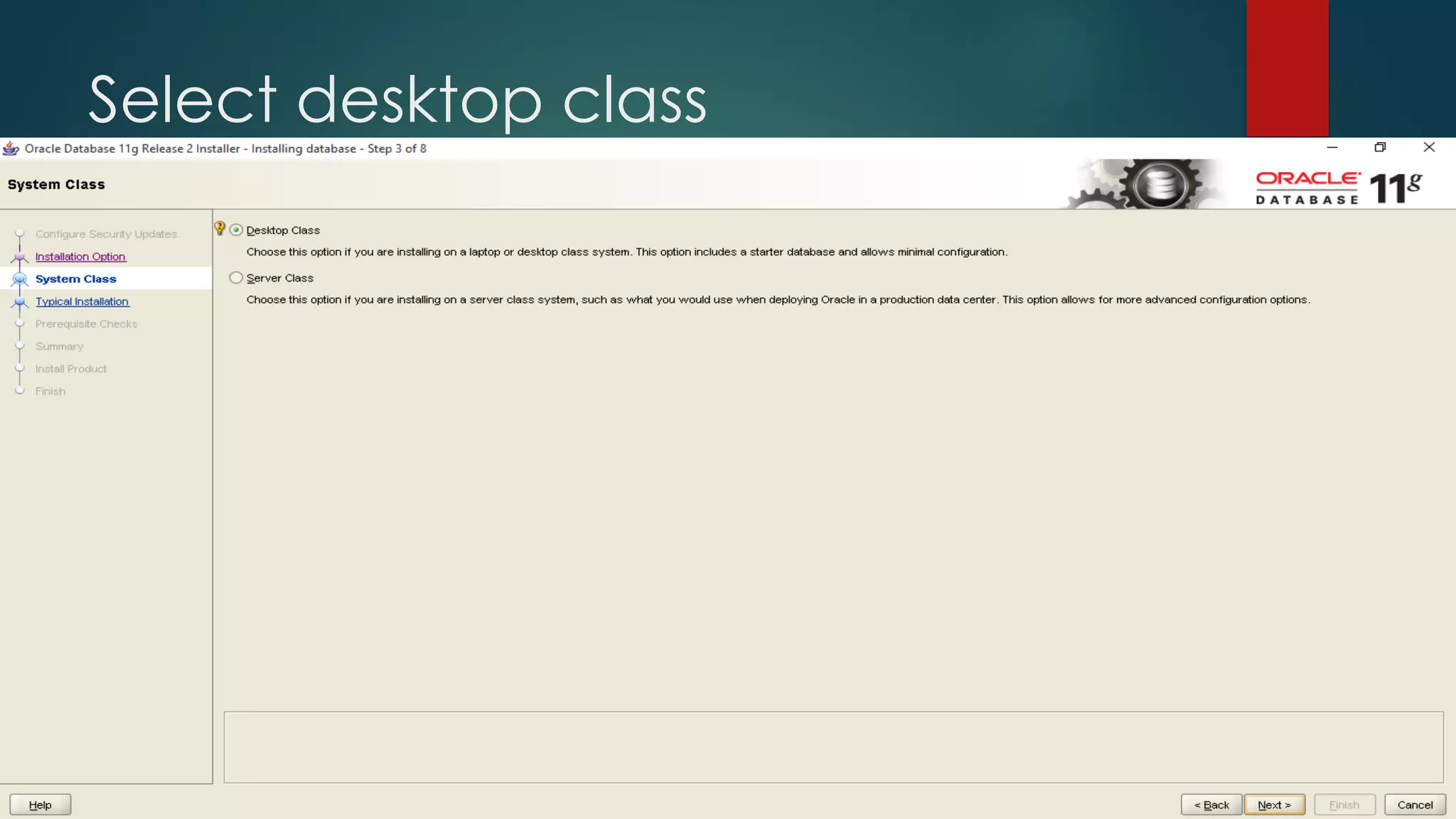 Select desktop class 