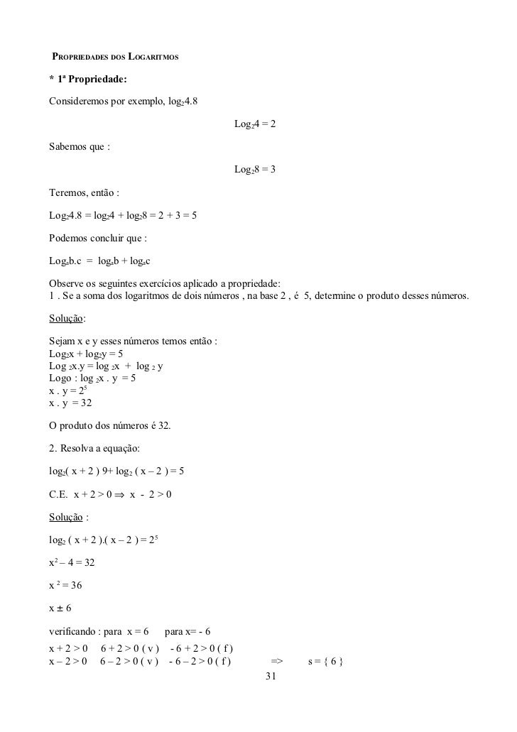 8^log2 5 respostas Ap exercicios 002 matematica