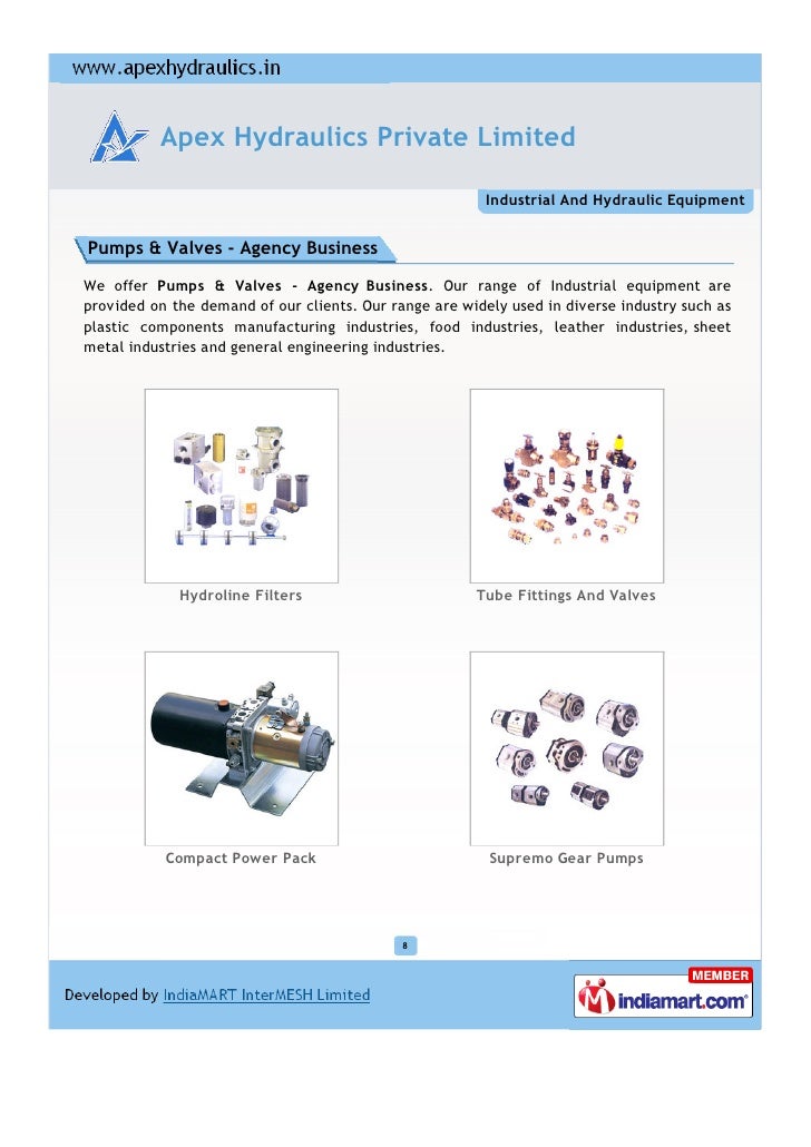 Apex Hydraulics Private Limited Chennai