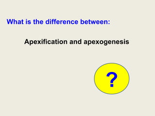 Apexification apexogenesis MTA mineral trioxide aggregate powerpoint ...