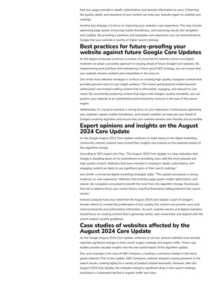 Google August 2024 Core Update Roll Out Is Now Completed | PDF