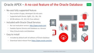 Oracle APEX Introduction (release 18.1) | PPTX