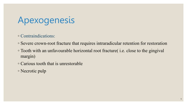 Apexogenesis and apexification.pptx endodontics final year | PPTX