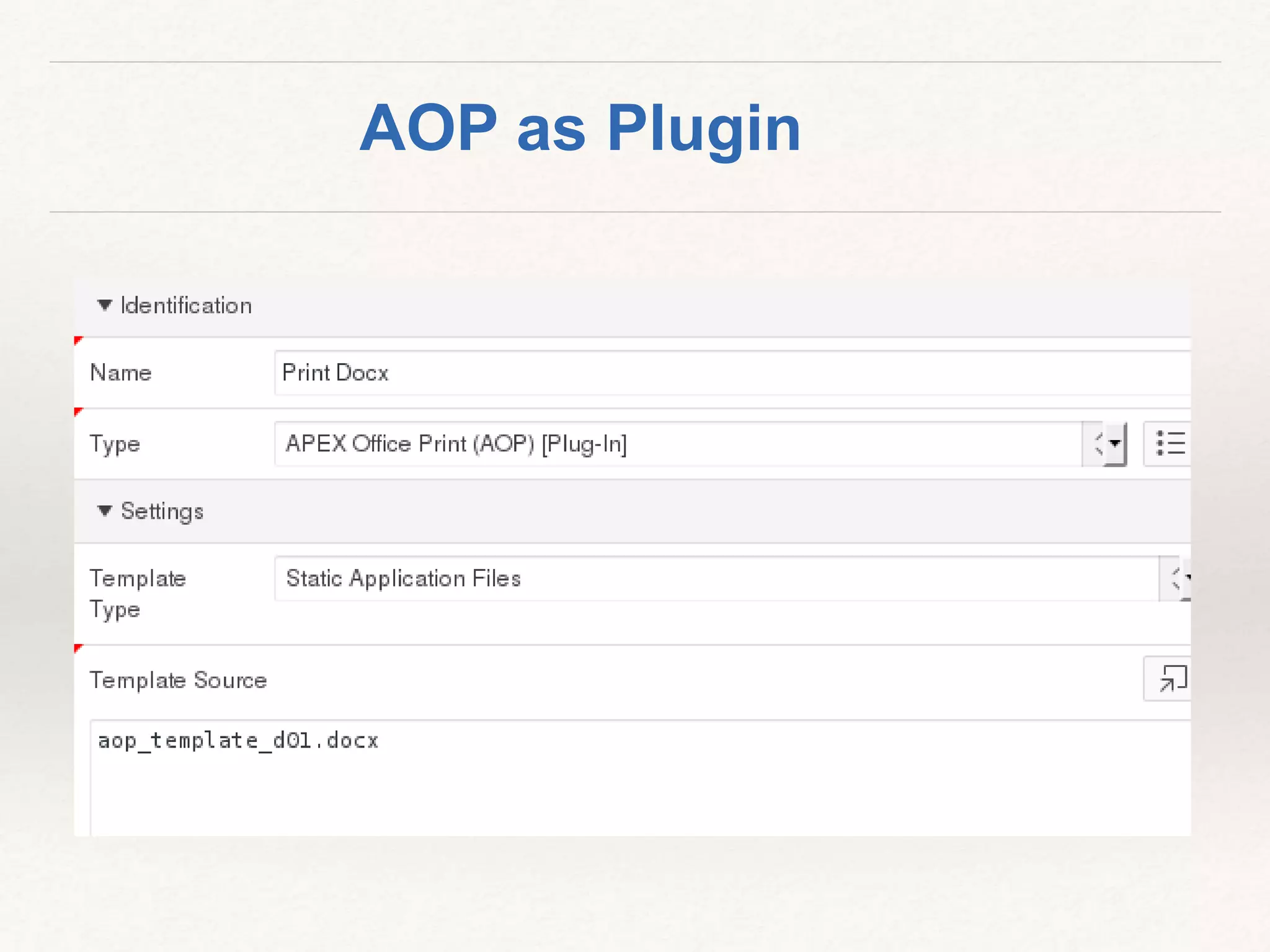 AOP as Plugin
 