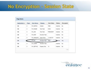 No Encryption - Session State
53
 
