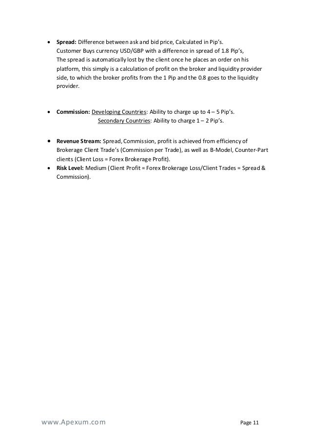 Forex Broker Business Plan - 