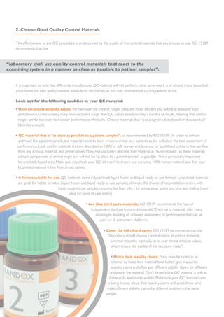 Designing an appropriate QC procedure for your laboratory | PDF