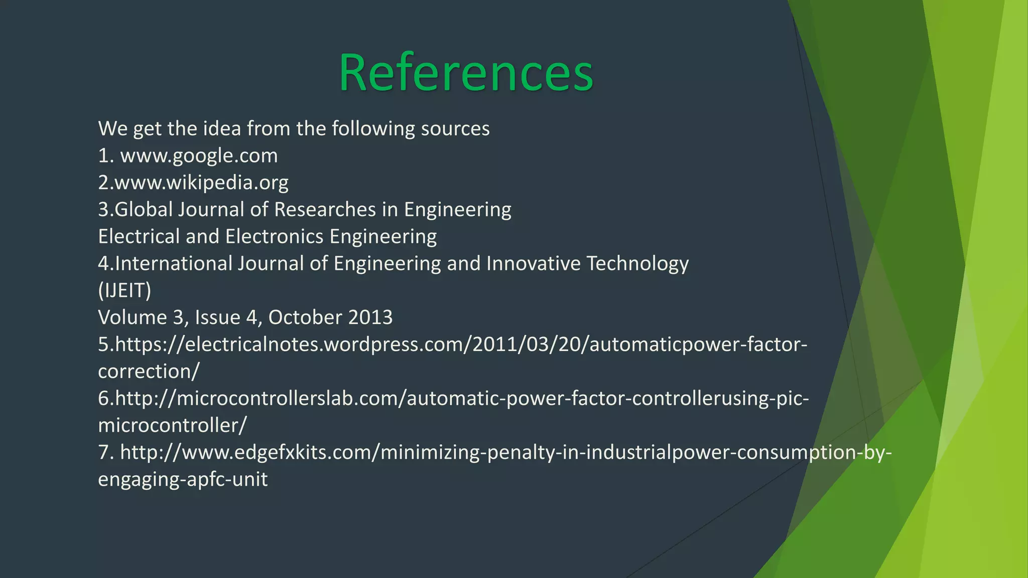 APFC project presentation | PPTX